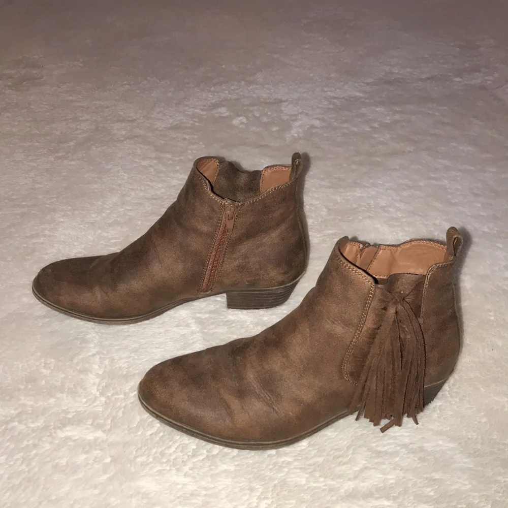 Sugar Fringe Ankle Boots